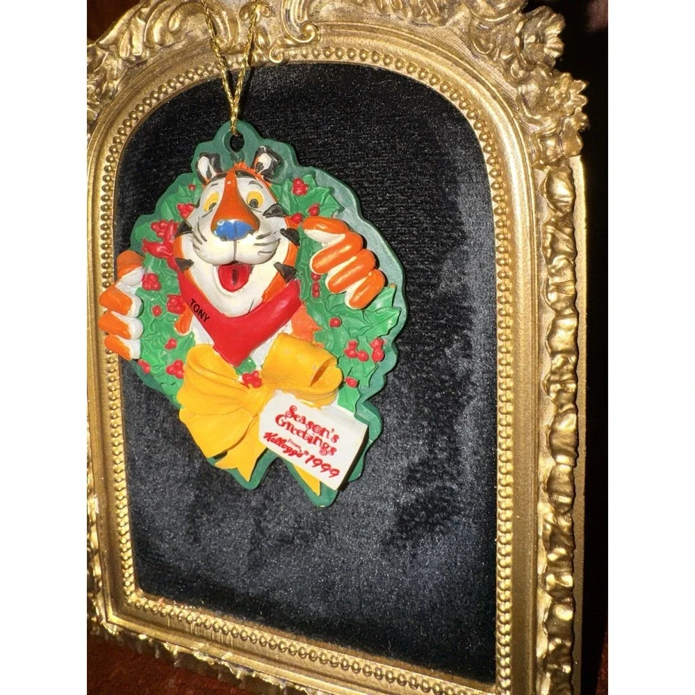 Kellogg's Tony the Tiger Christmas Ornament 1999 Holiday Cereal Mascot Decor